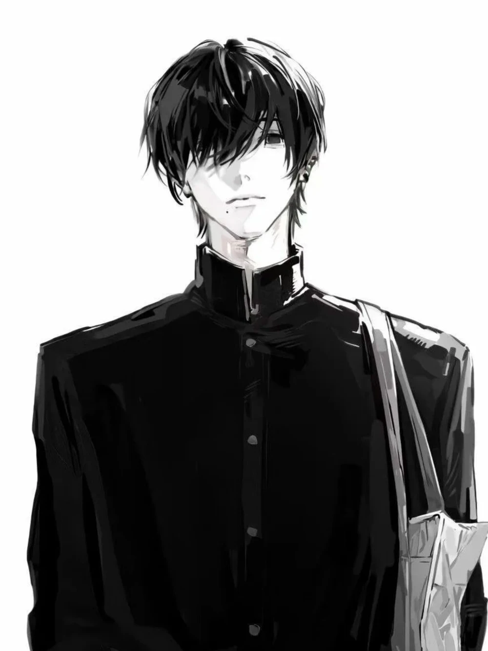 Ảnh anime trắng đen ngầu