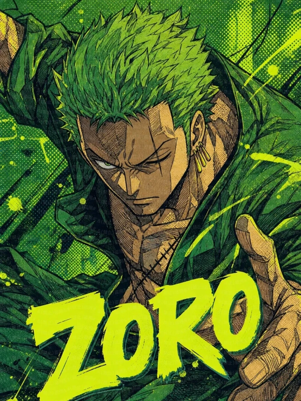Hình ảnh Zoro cực ngầu 3d