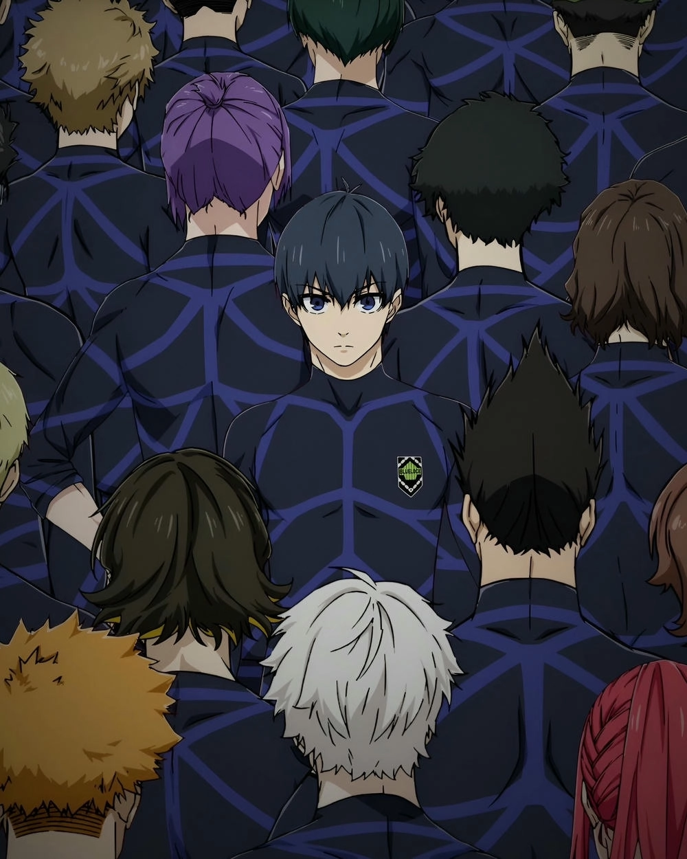 ảnh anime blue lock phong cách tối giản 