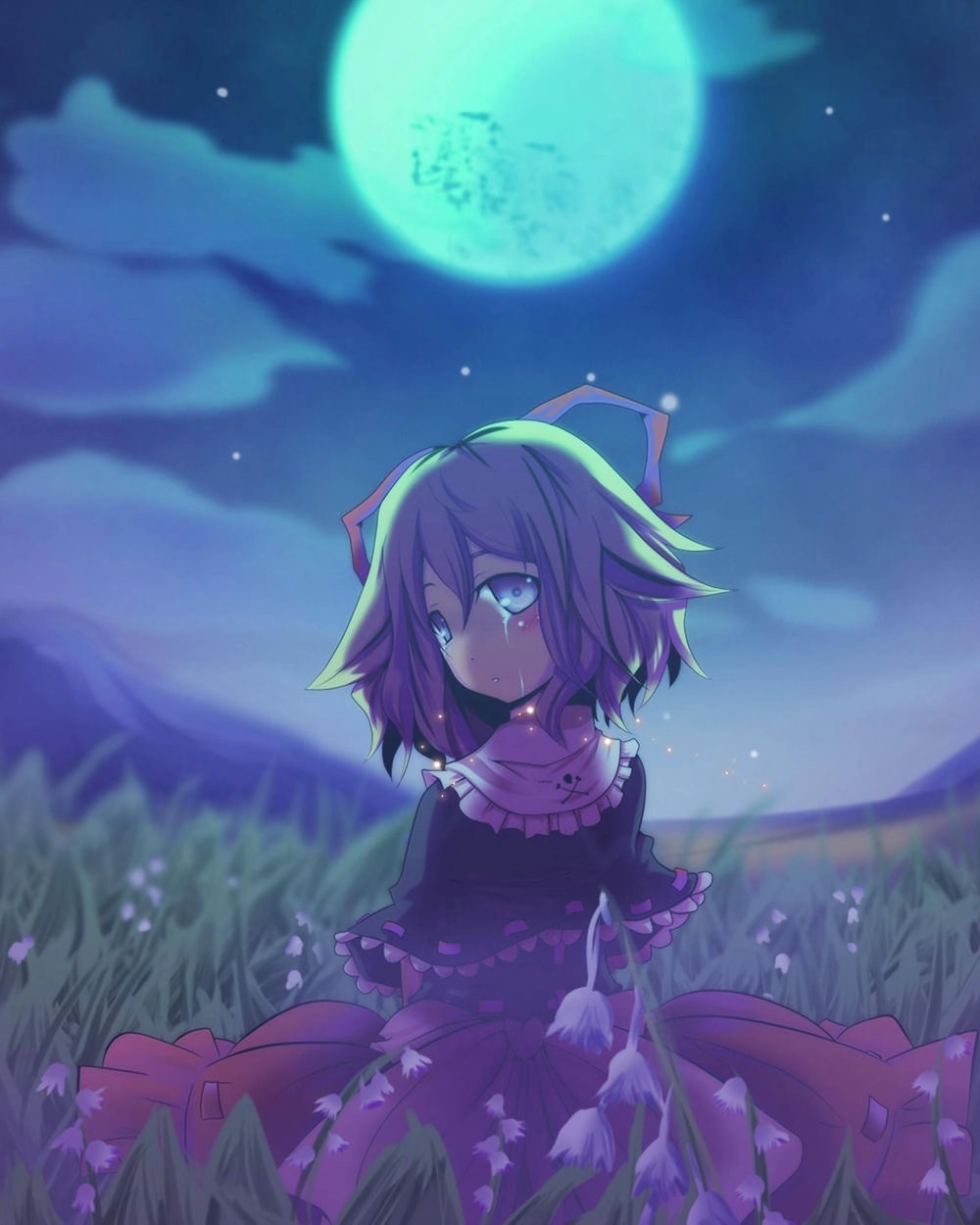 ảnh anime nữ buồn 