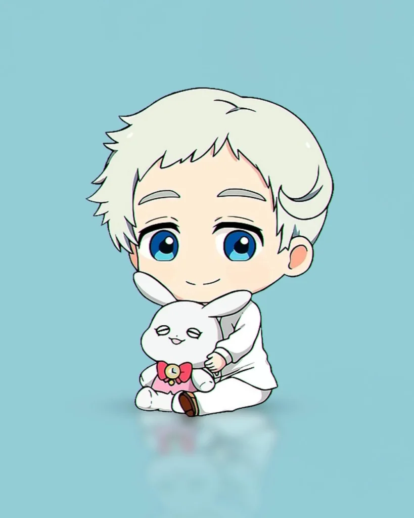 hình anime chibi đang chơi đùa