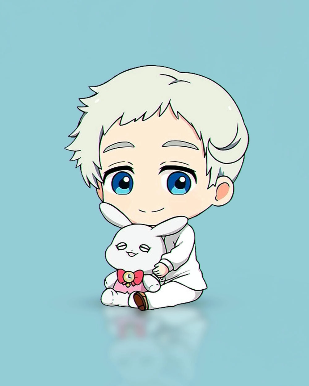 hình anime chibi đang chơi đùa 