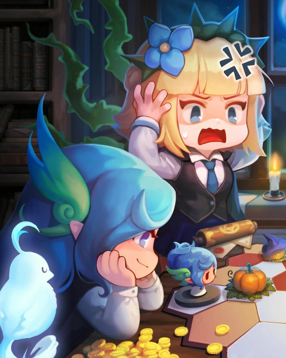 ảnh anime chibi tức giận 