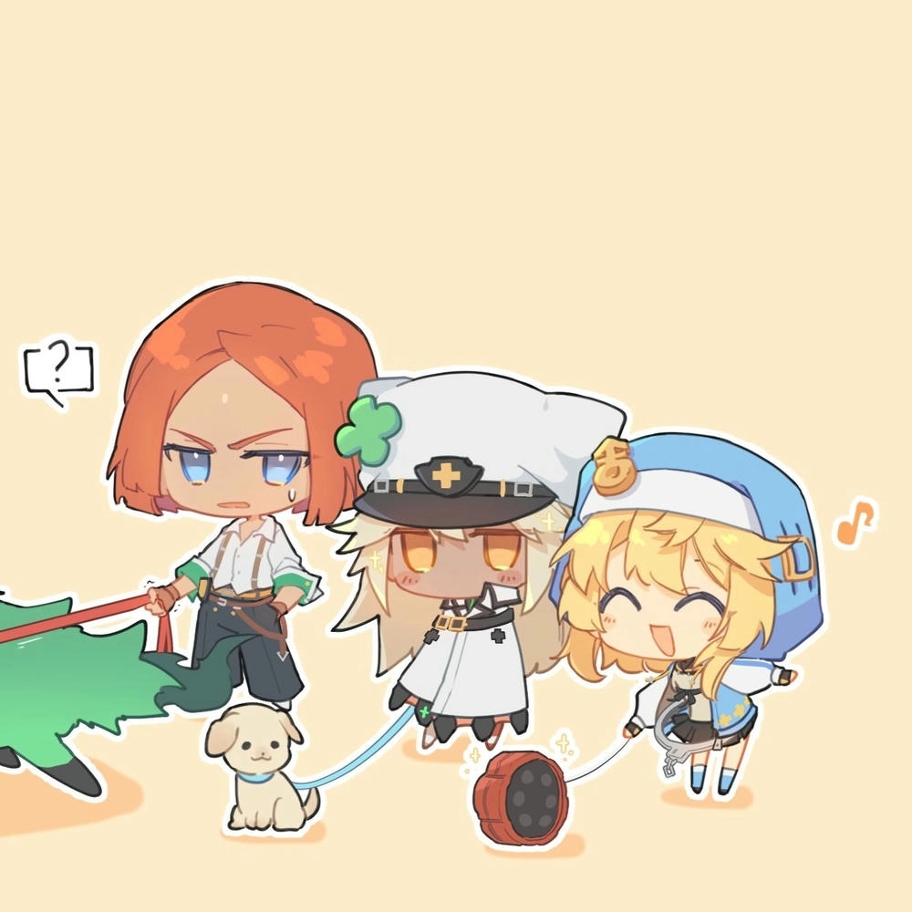 hình anime chibi đi dạo 