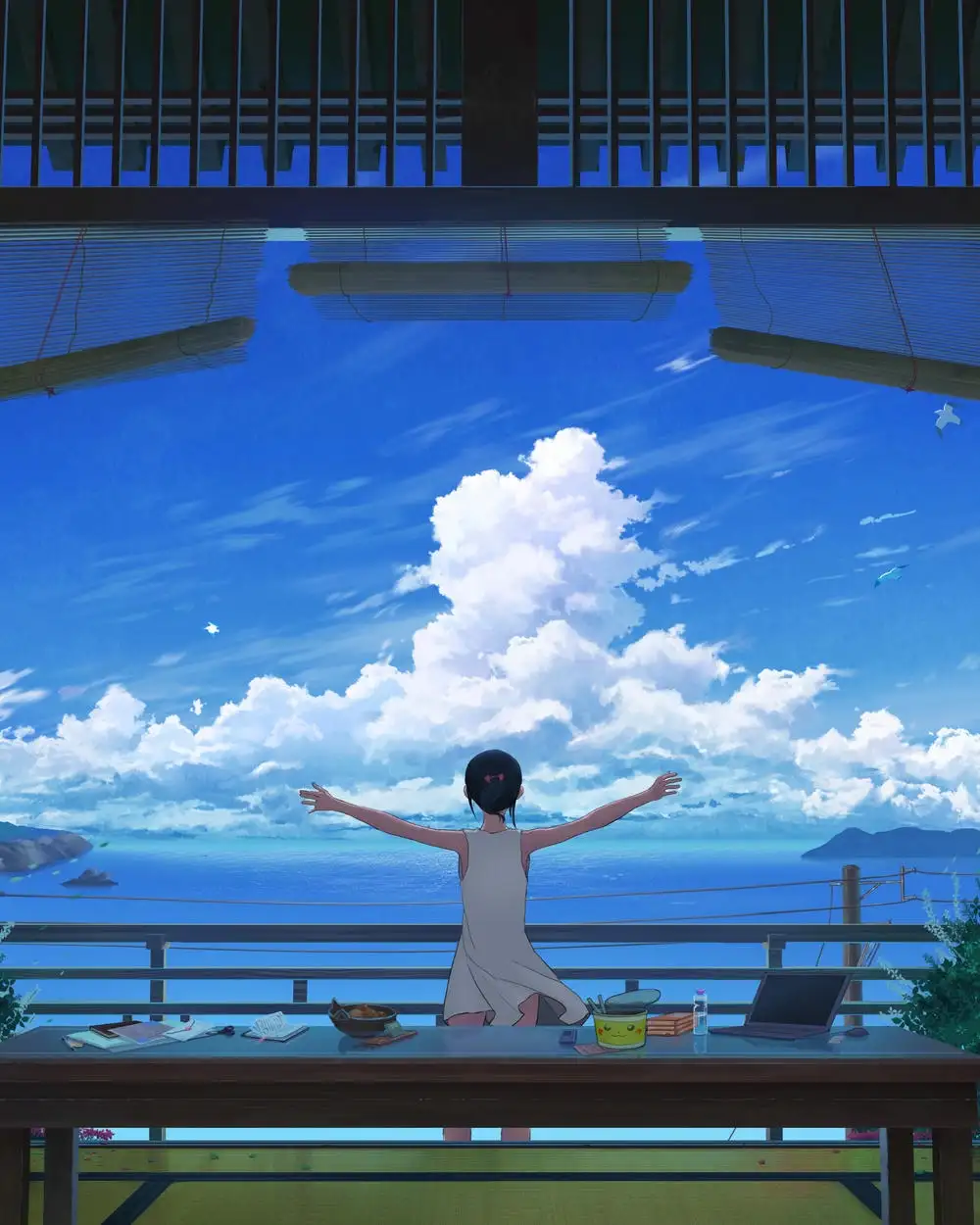 ảnh nền anime chill tinh tế 