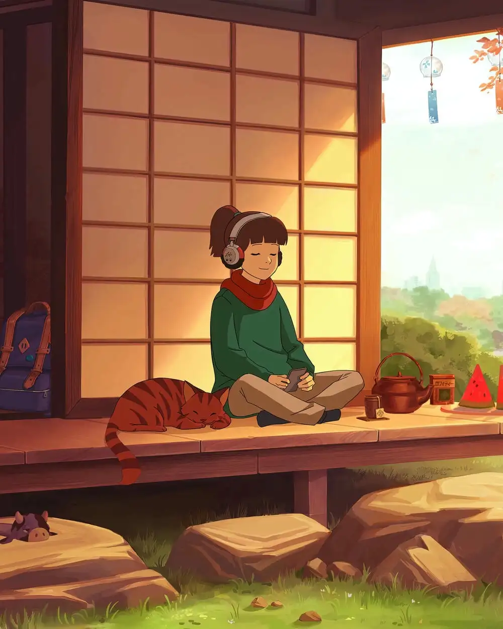 hình ảnh chill anime dễ chịu 