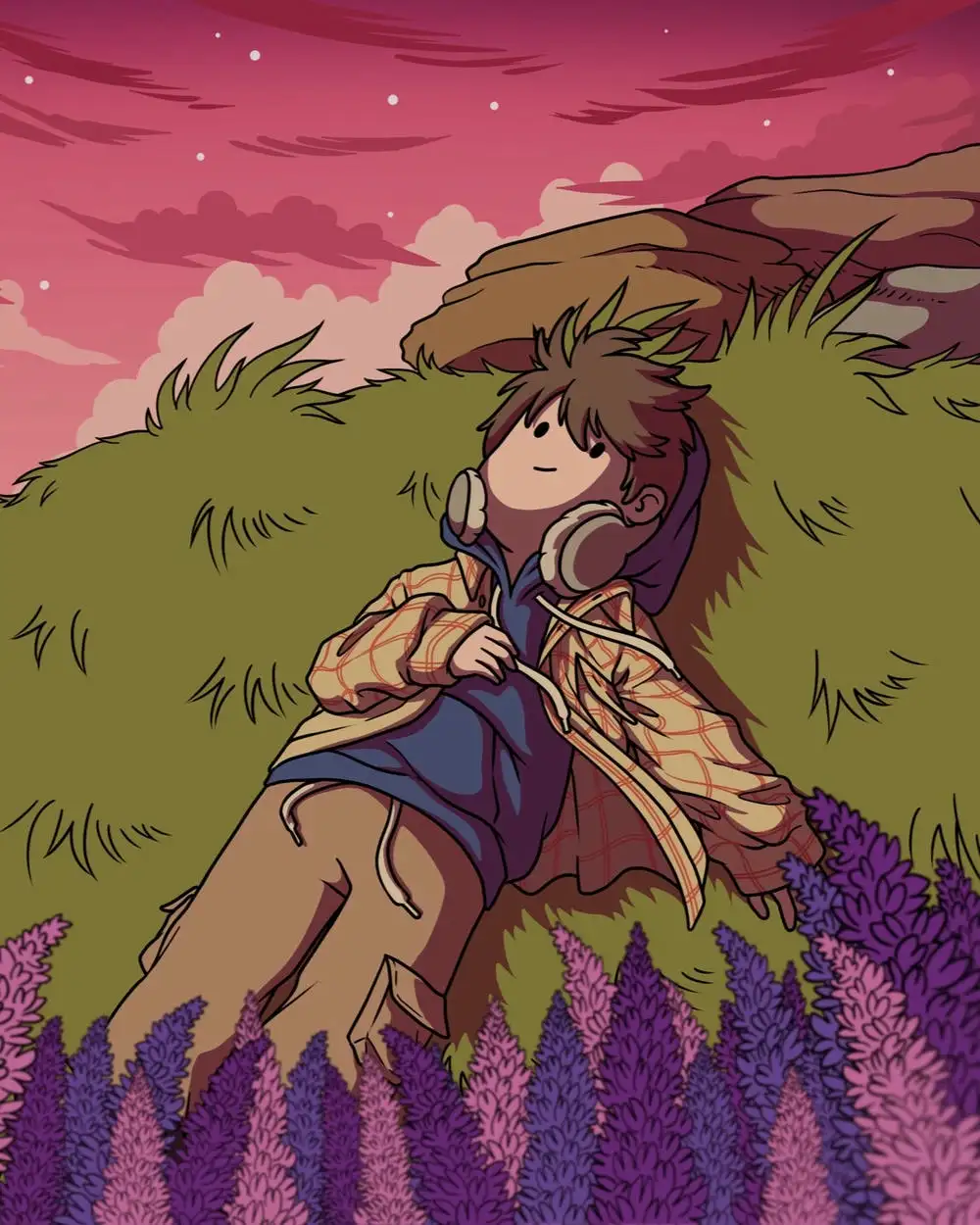 ảnh chill anime đẹp hài hòa 