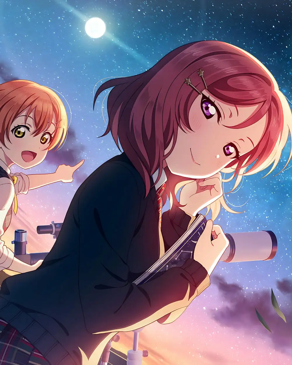 ảnh anime chill chiều hoàng hôn 