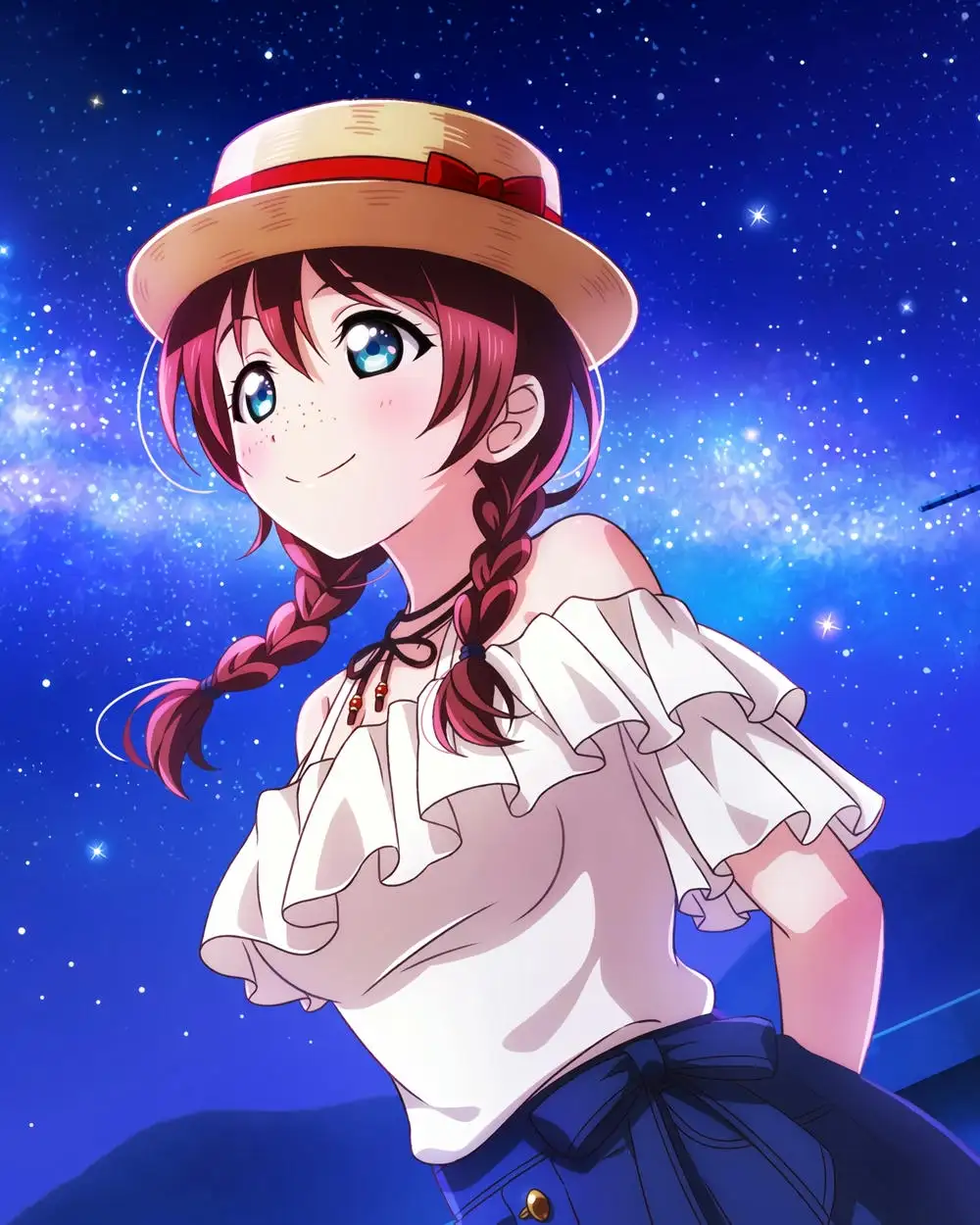 ảnh nền anime chill màn đêm 