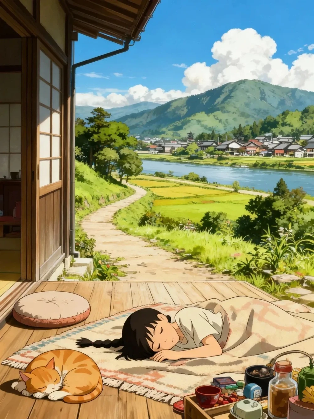 ảnh anime chill phong cảnh