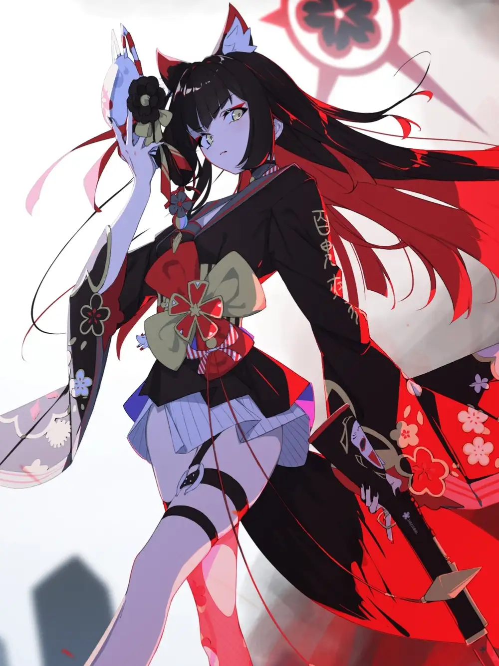 ảnh hồ ly 9 đuôi phong cách anime