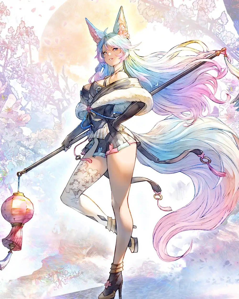 hồ ly anime xinh đẹp 