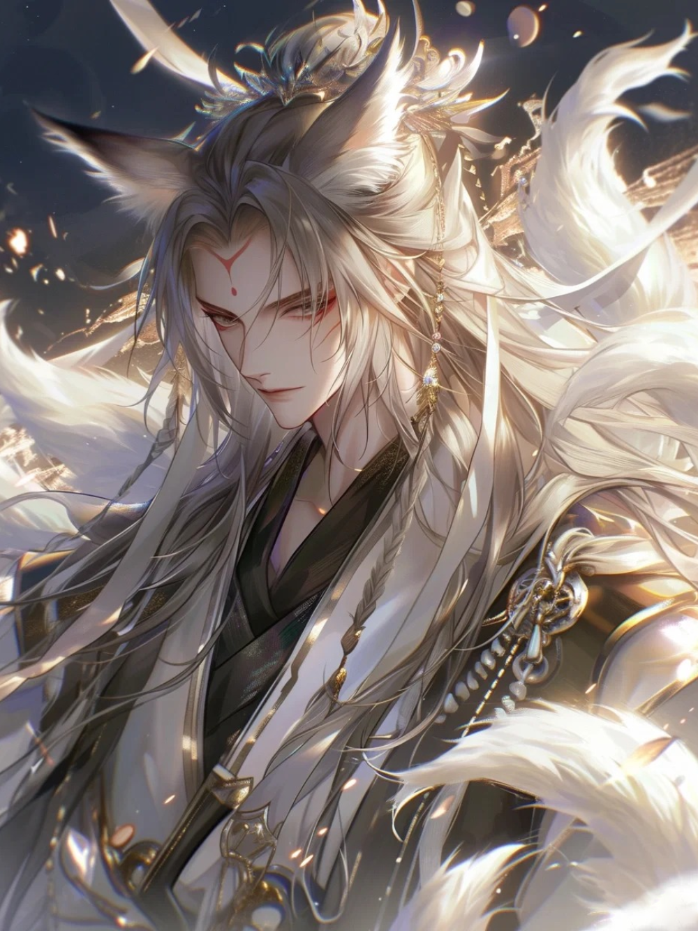 ảnh anime hồ ly nam