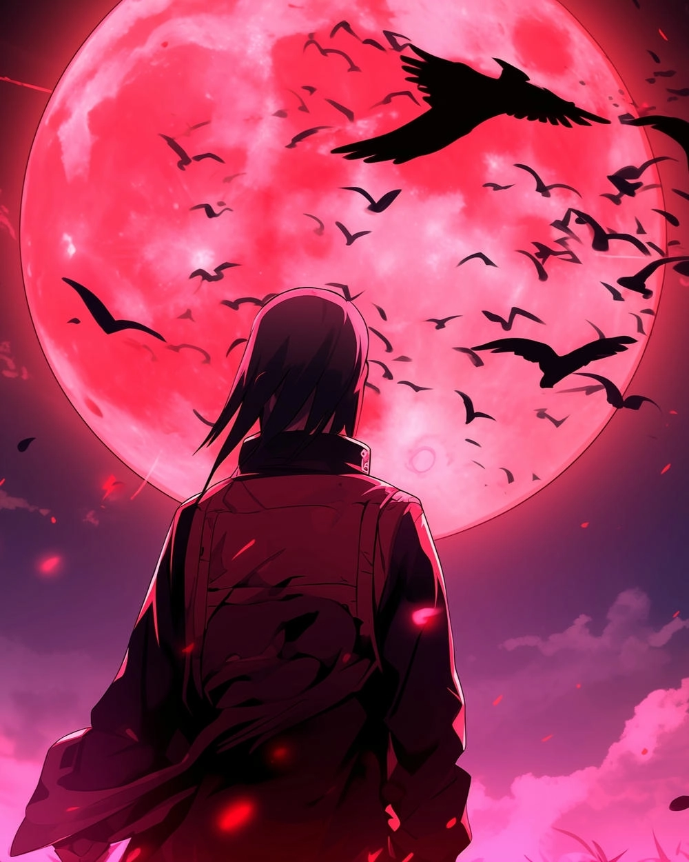 ảnh itachi ngầu trong phong cách anime 