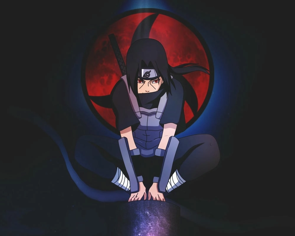 itachi tay chỉ về phía trước 