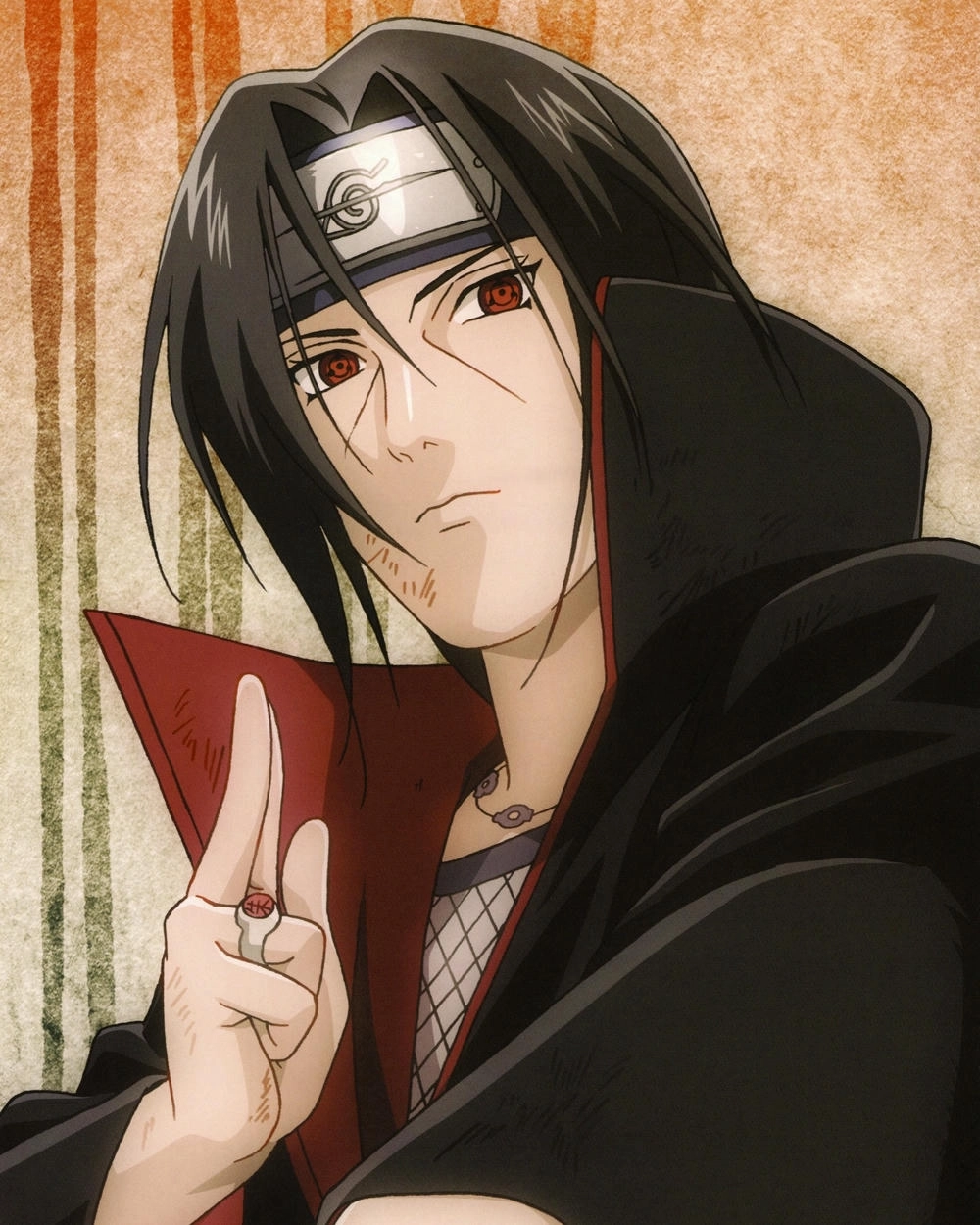 ảnh itachi thi triển nhẫn thuật
