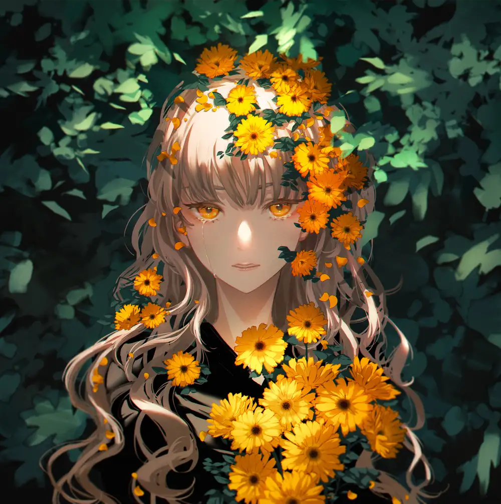 nhân vật anime xúc động
