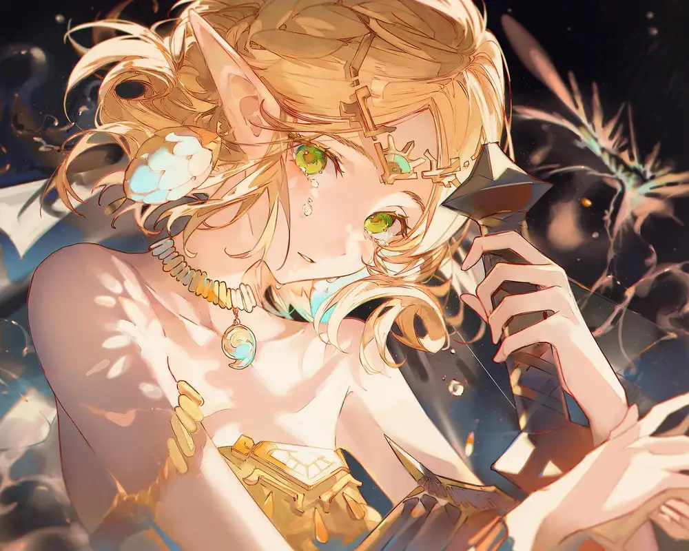 ảnh anime đôi mắt đẫm lệ