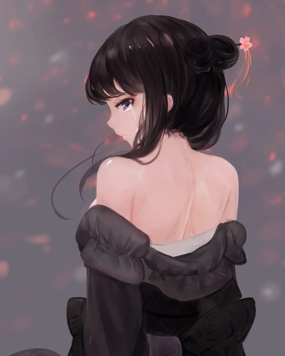 ảnh anime khóc giận dỗi