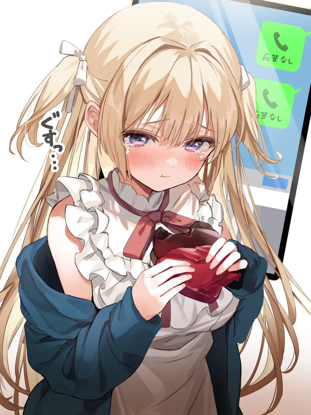 anime girl khóc