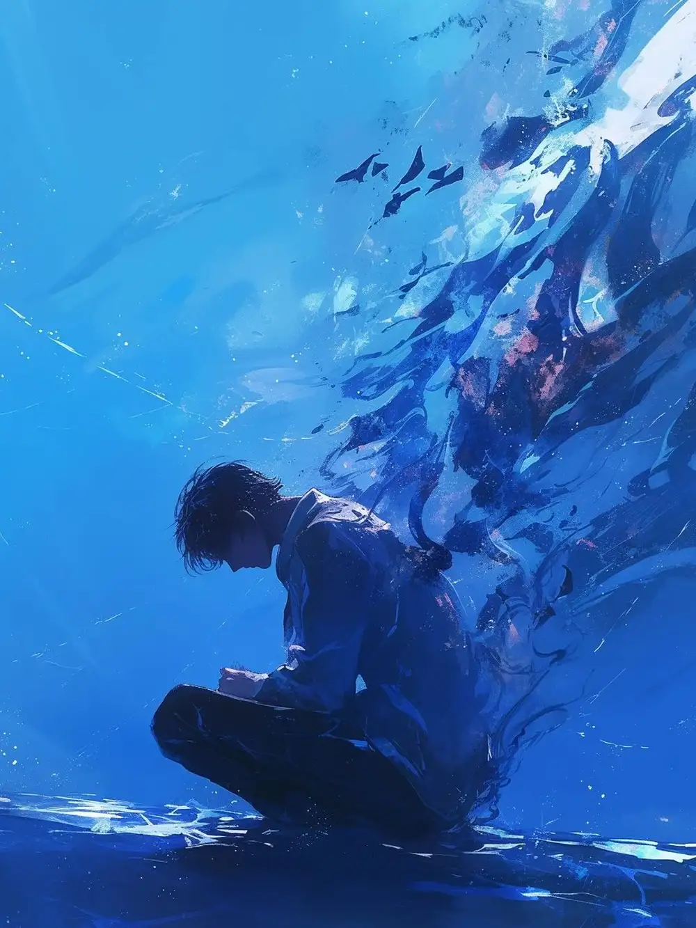 ảnh anime nam buồn