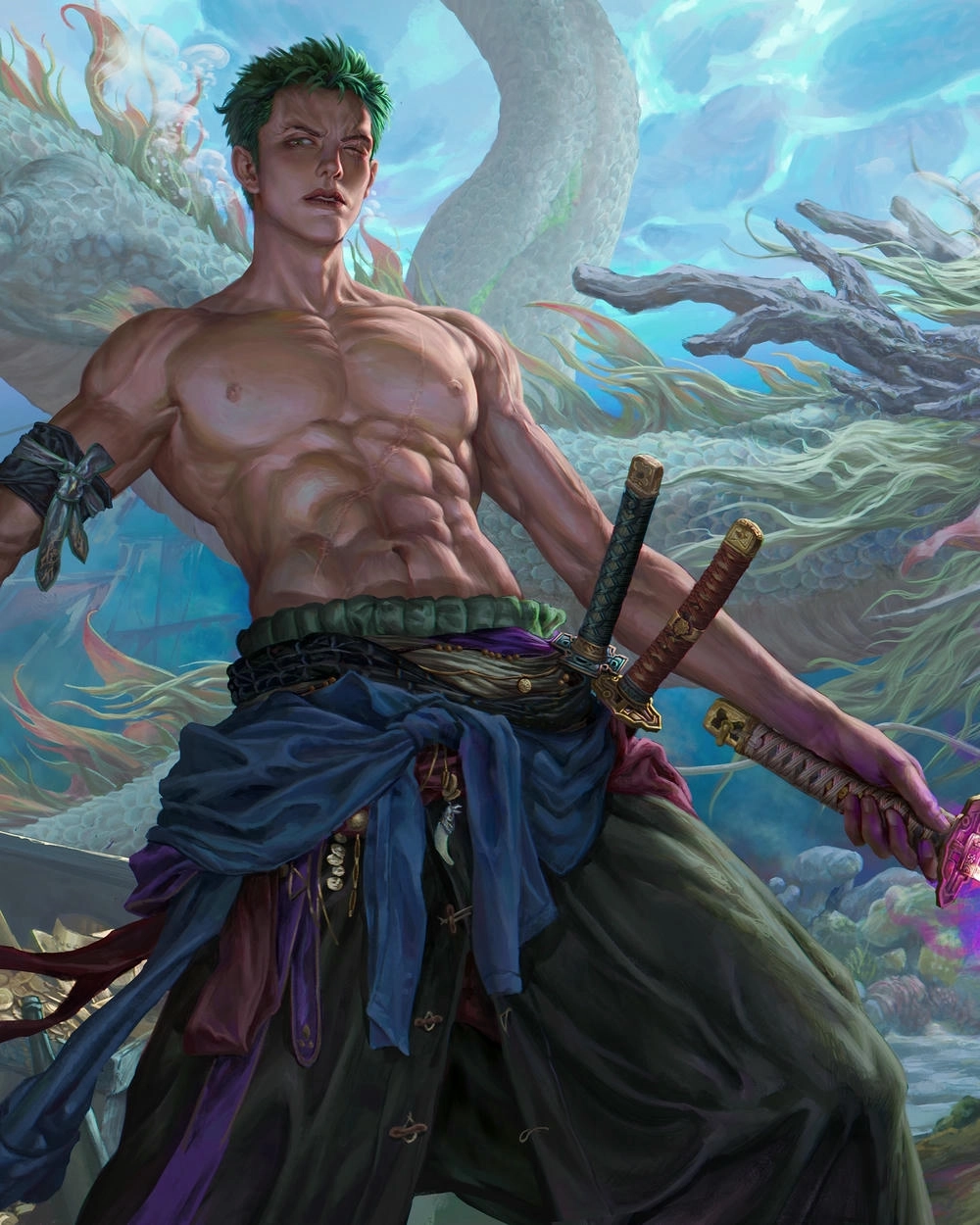 hình ảnh anime ngầu chiến đấu 