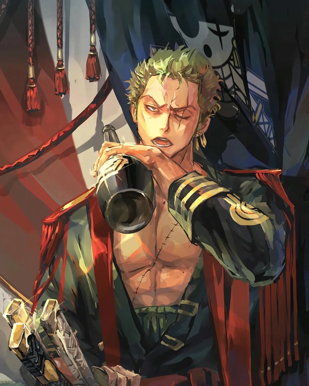 ảnh anime ngầu cổ trang 