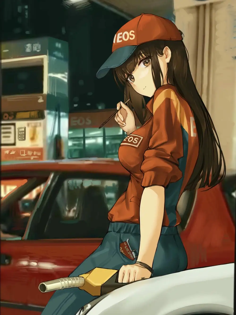 ảnh anime nữ đẹp, tóc dài bồng bềnh