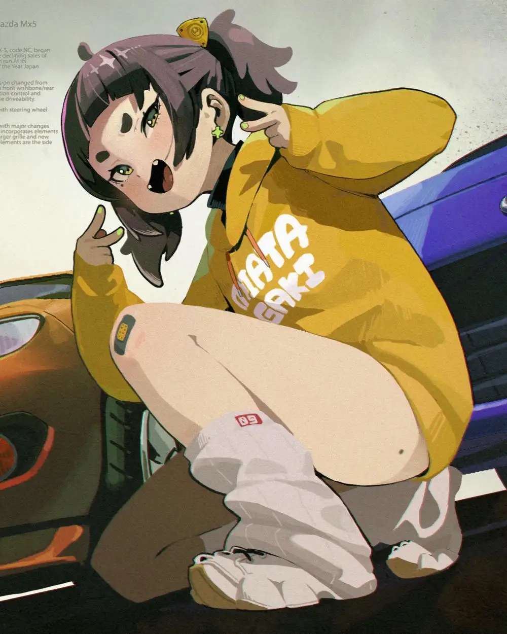 hình anime nữ dễ thương tóc ngắn 