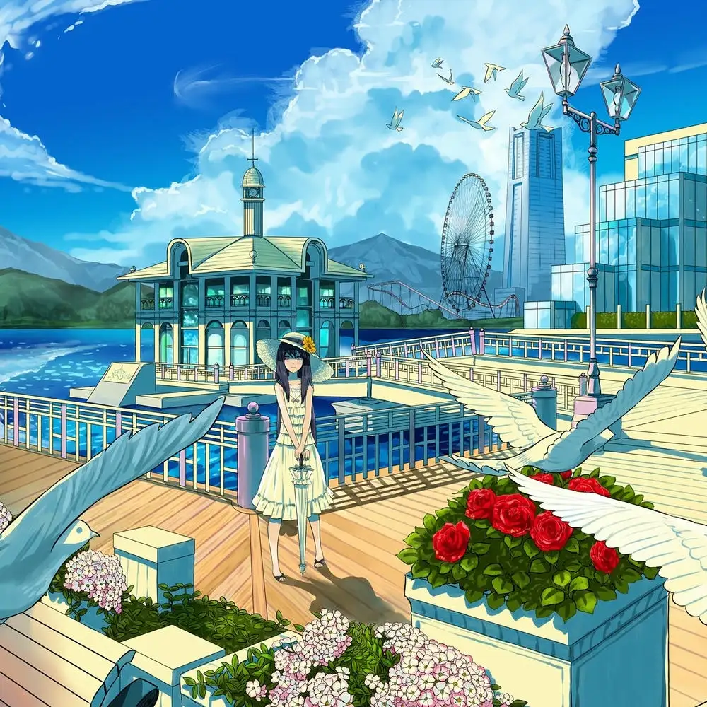 ảnh anime phong cảnh đẹp tuyệt vời 