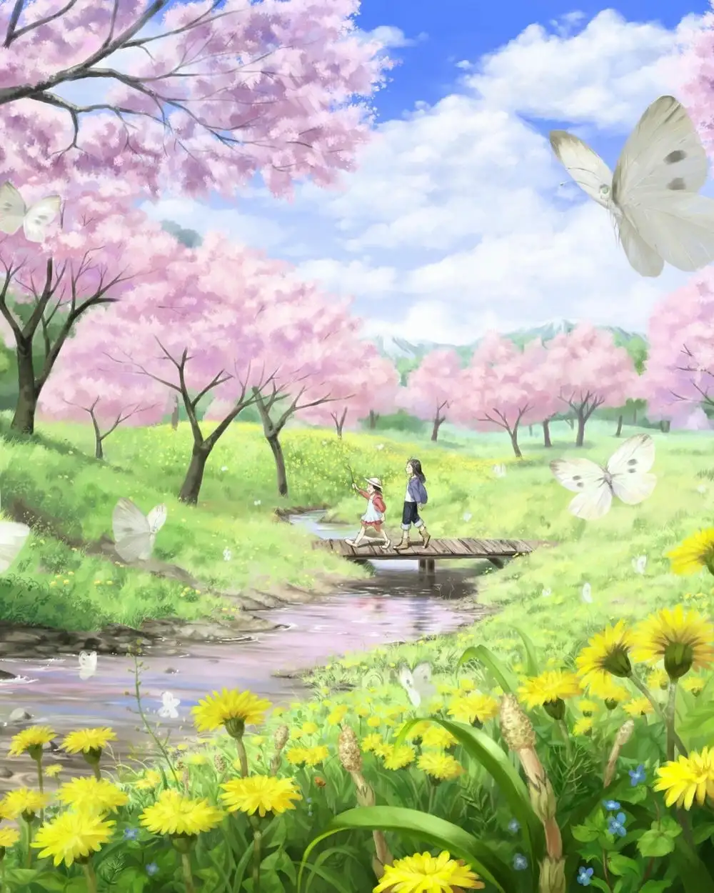 ảnh phong cảnh anime 4k tuyệt mỹ 