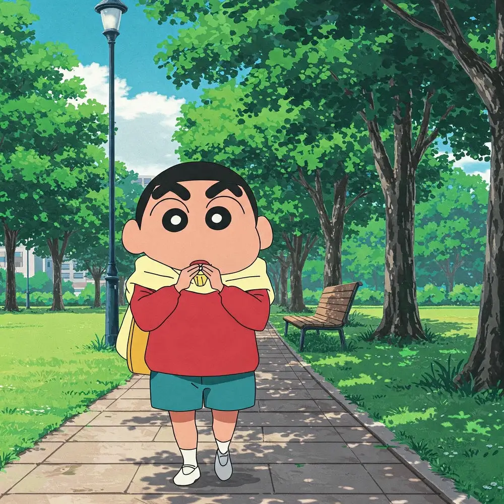 ảnh cậu bé Shin bựa và lầy lội 