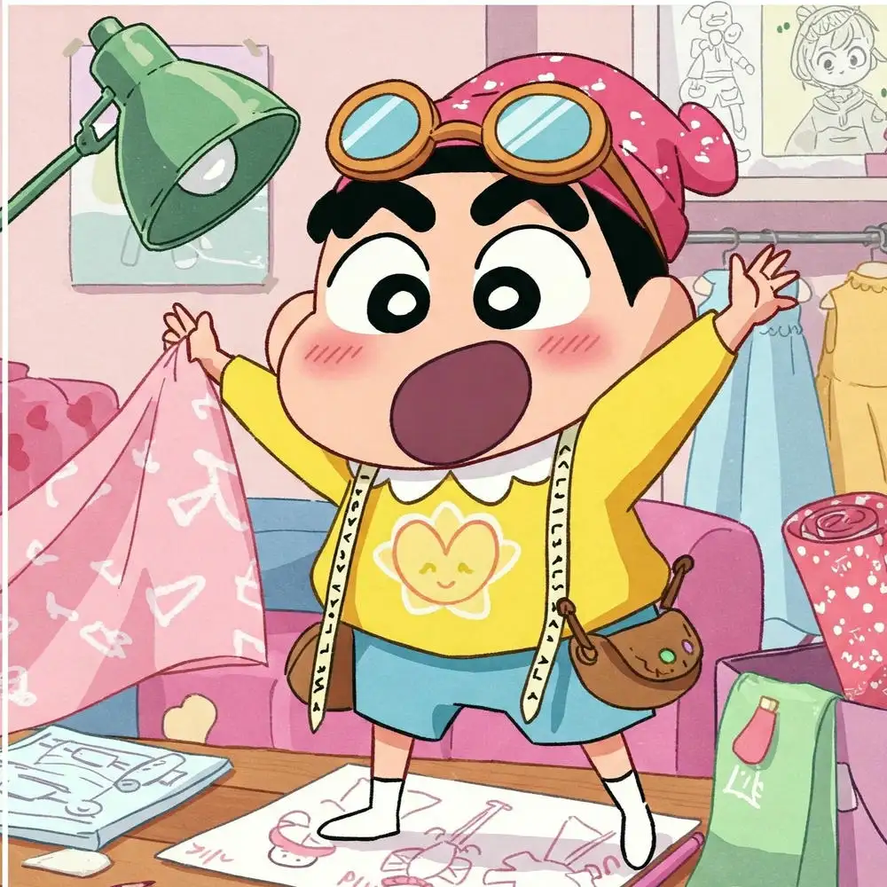 ảnh Shin đang làm trò đùa hài hước 