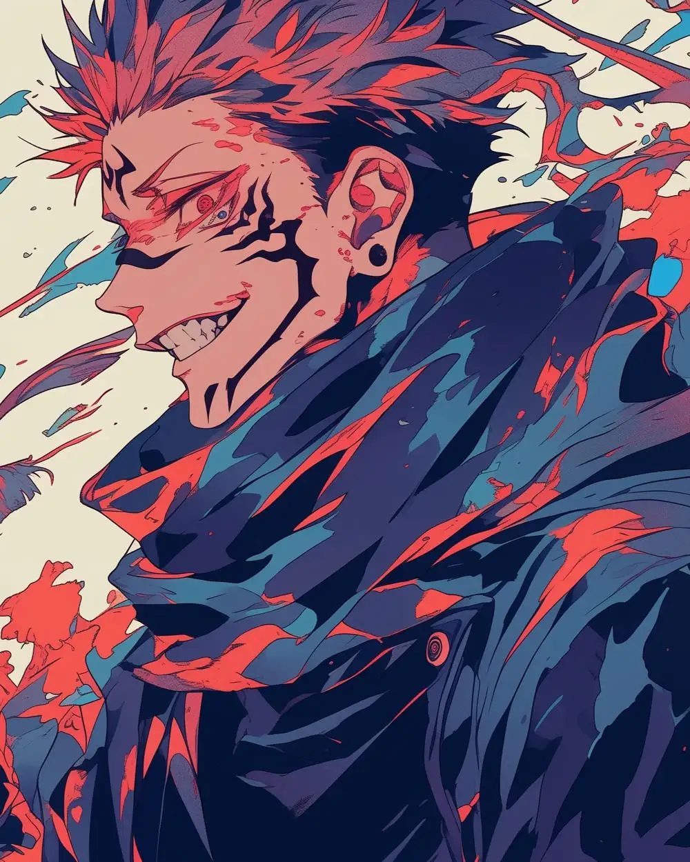 ảnh anime sukuna chiến đấu cực chất 