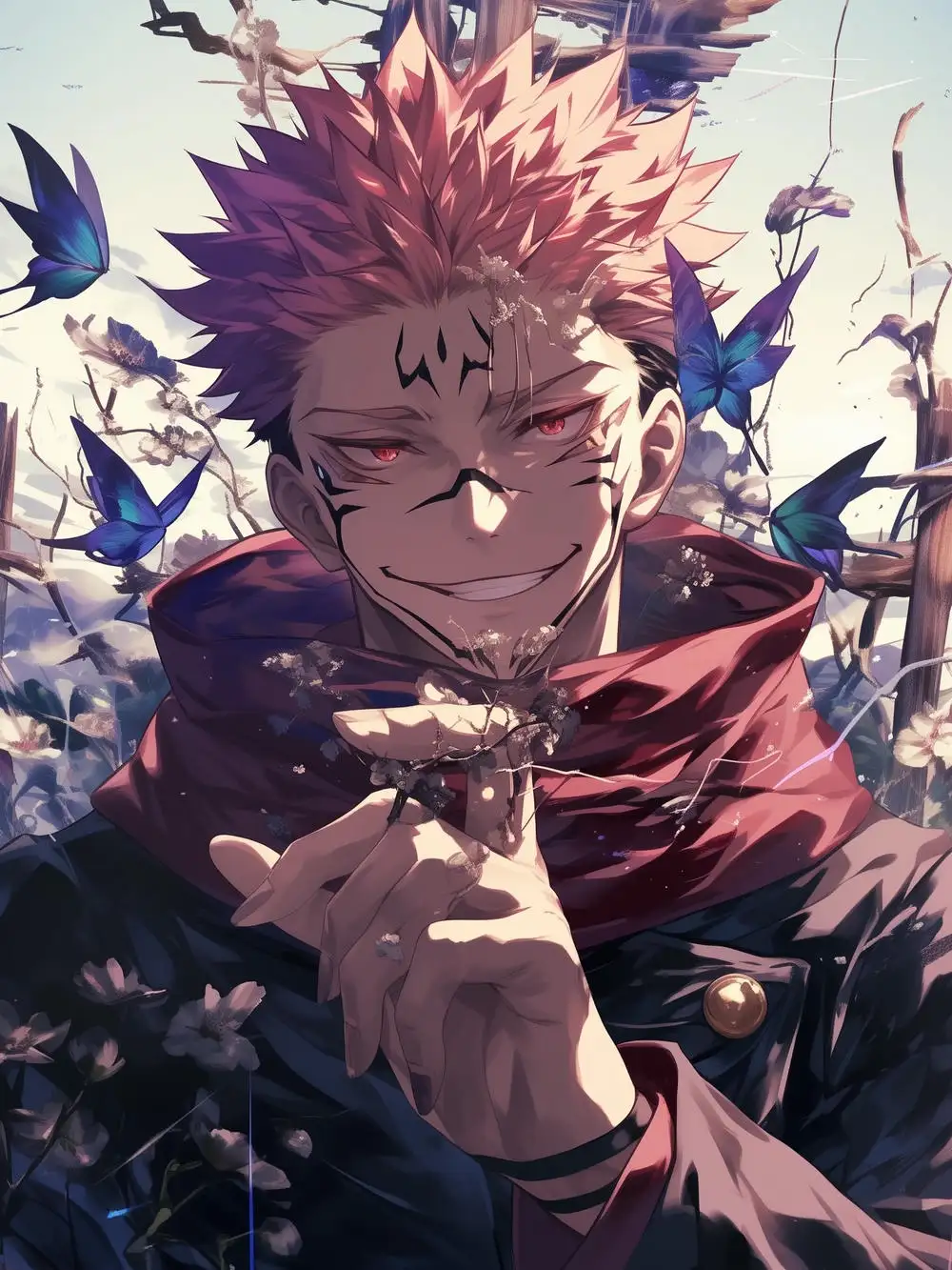 sukuna trong anime jujutsu kaisen 