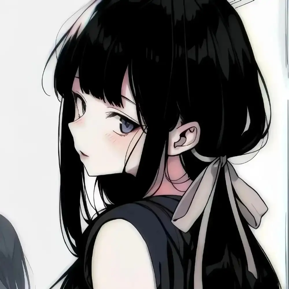 ảnh anime trắng đen đơn giản