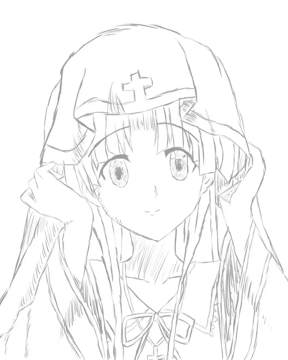 ảnh chibi anime vẽ tay 