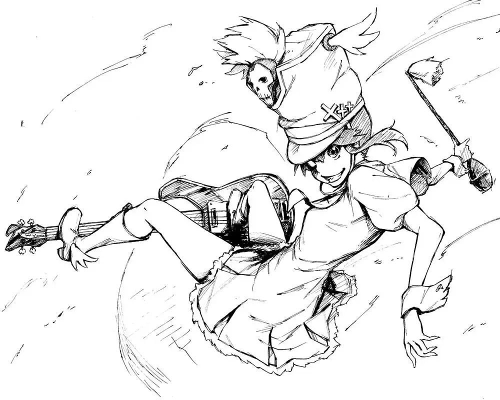 hình ảnh nhân vật anime vẽ tay 