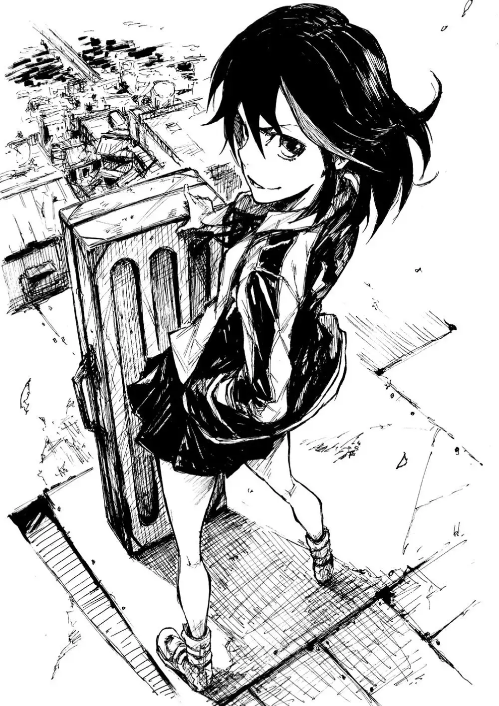 ảnh anime vẽ phong cảnh 