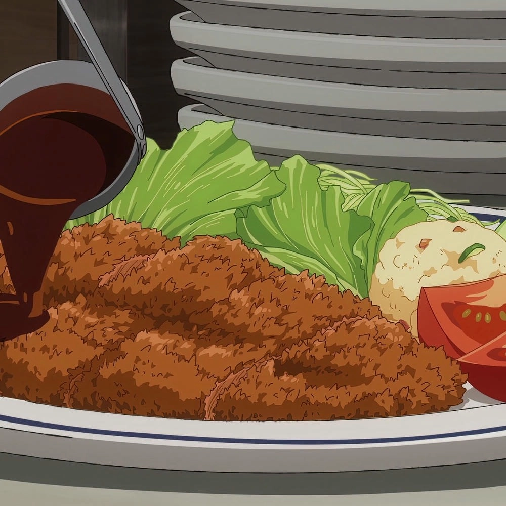anime ăn tempura giòn tan