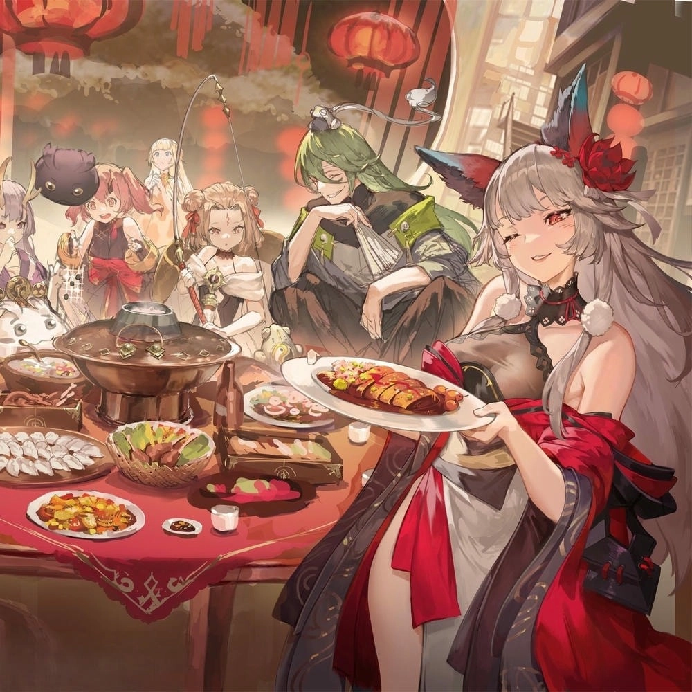 hình ảnh anime ăn lẩu Nhật