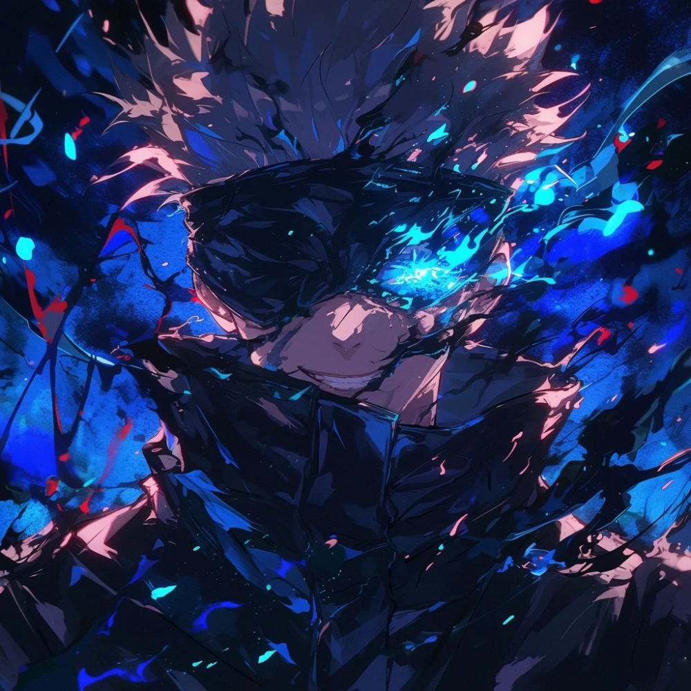 ảnh gojo cute phong cách học đường