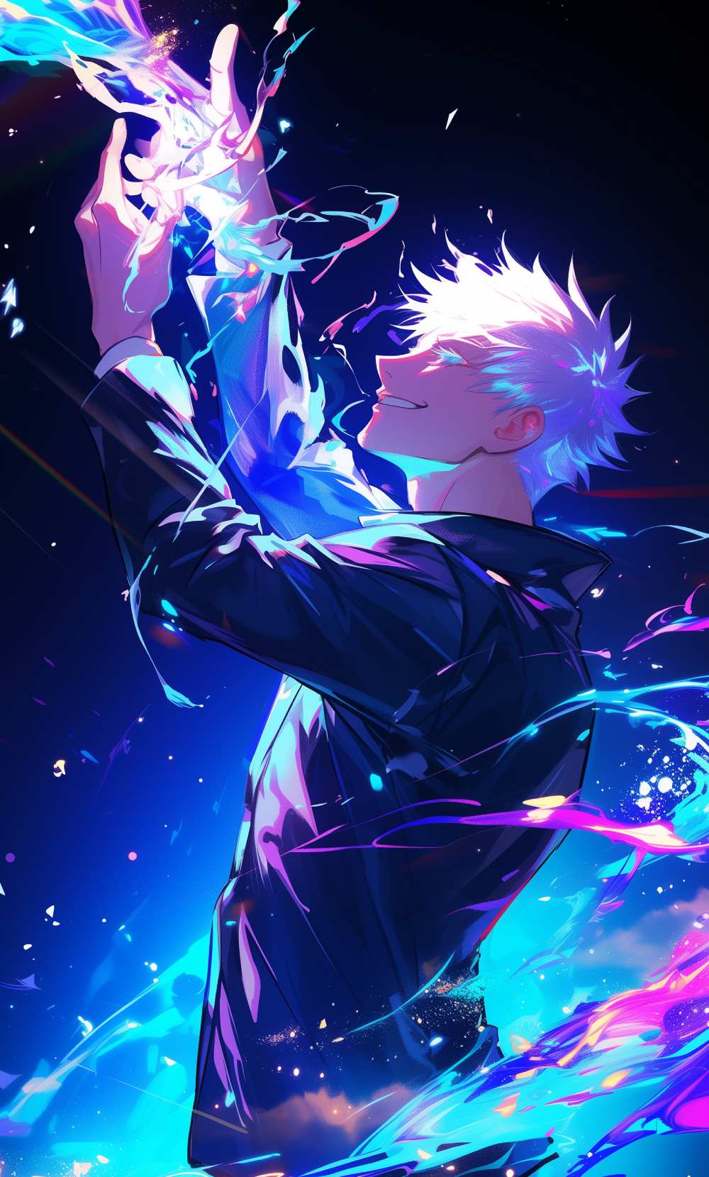 ảnh gojo satoru tạo hình chiến đấu