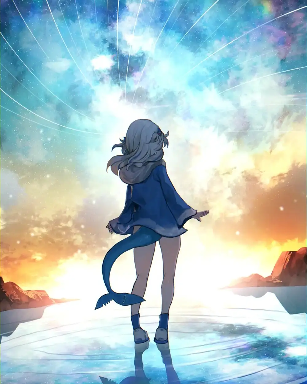 gura hình ảnh cá mập anime 