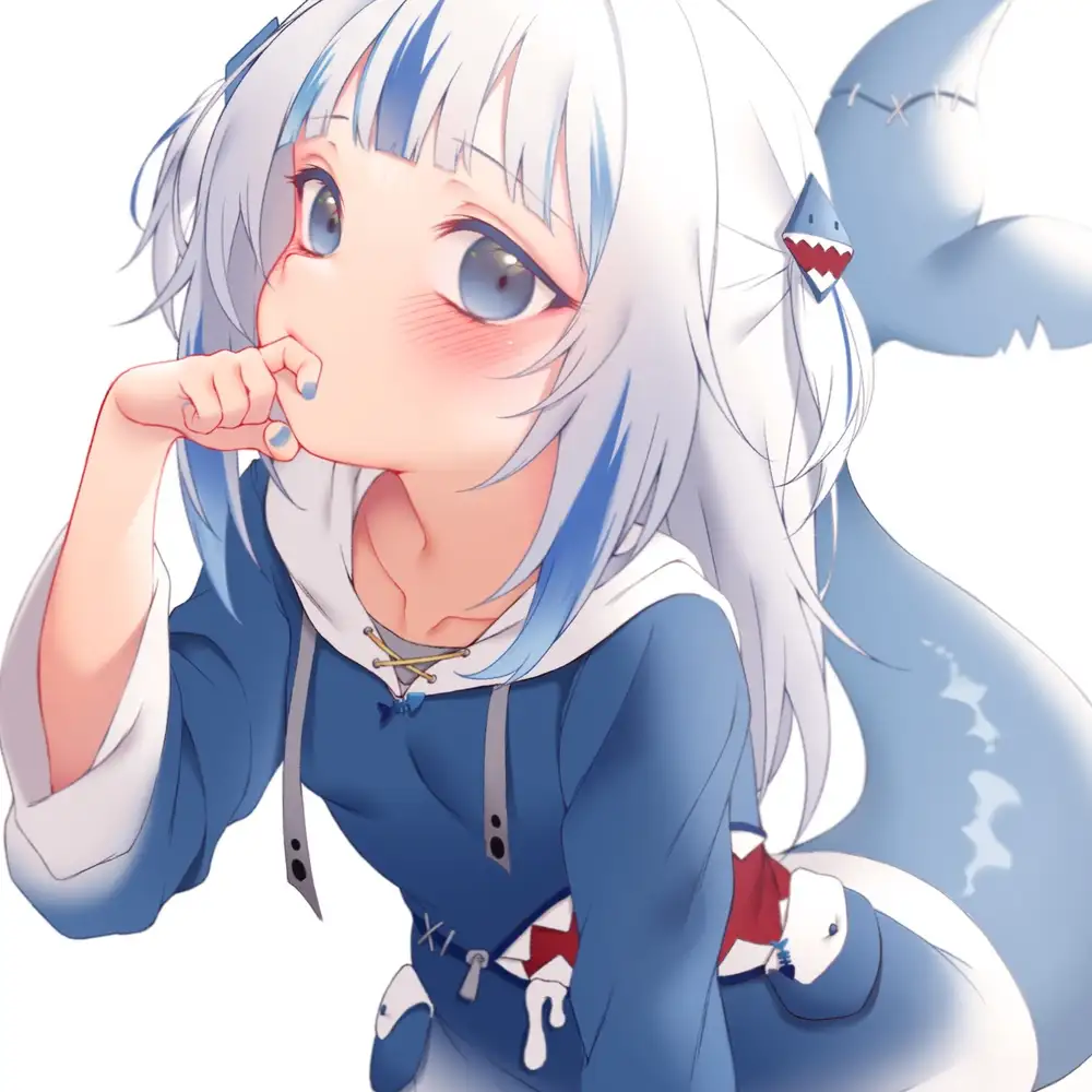 gura đuôi cá mập siêu cute