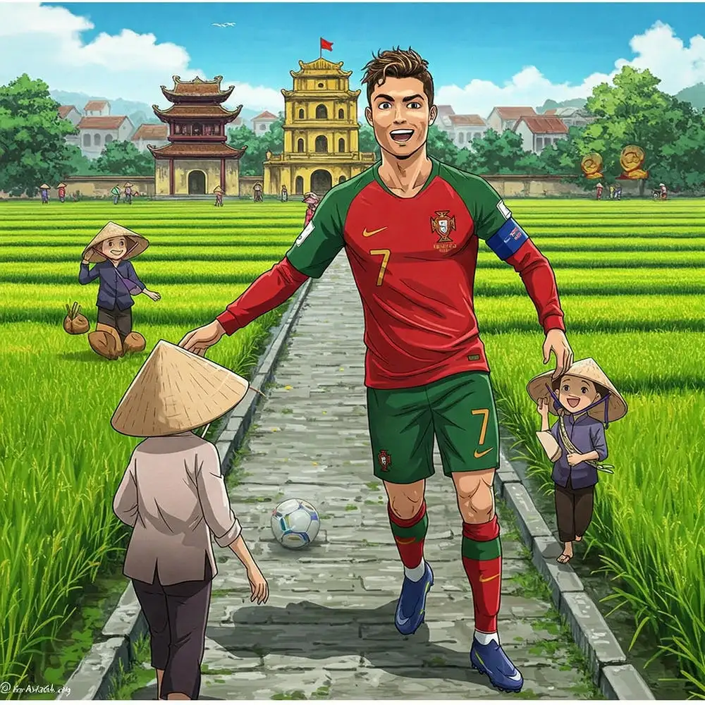 hình ảnh ronaldo anime nổi tiếng 