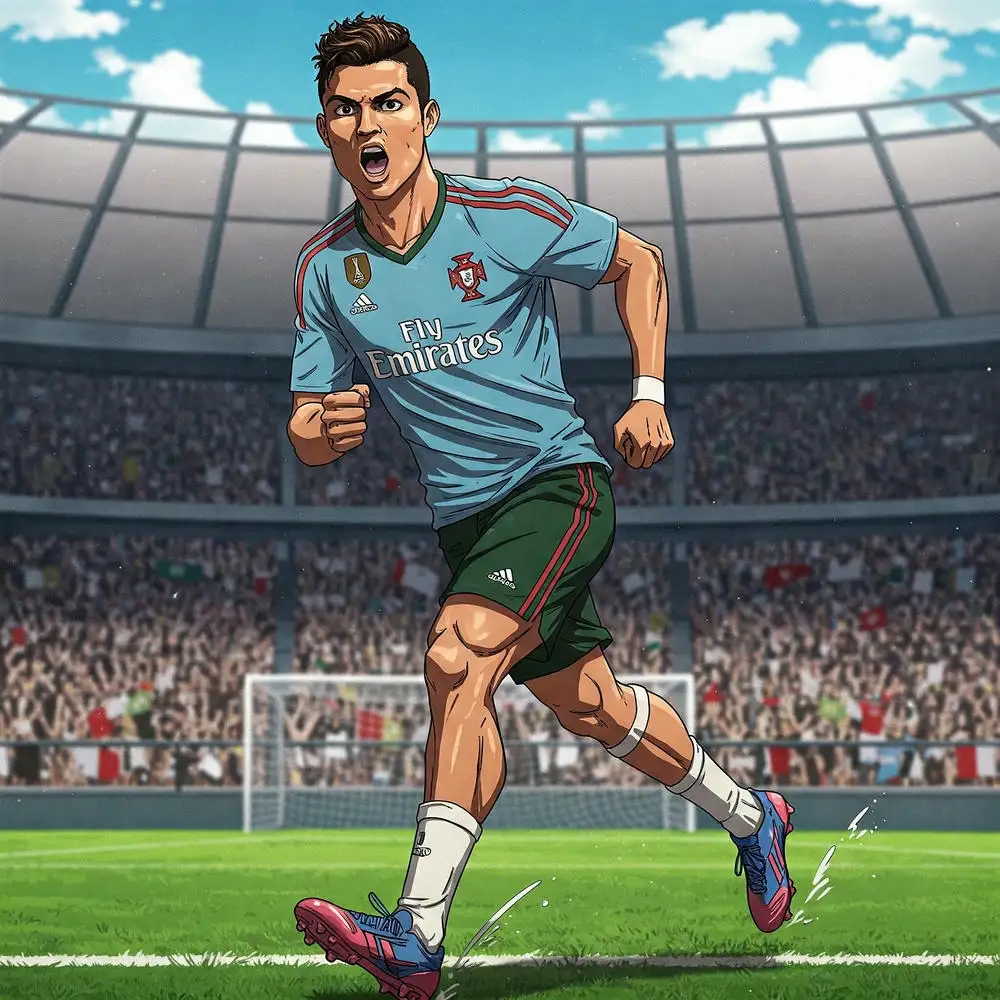 ảnh ronaldo anime sống động 
