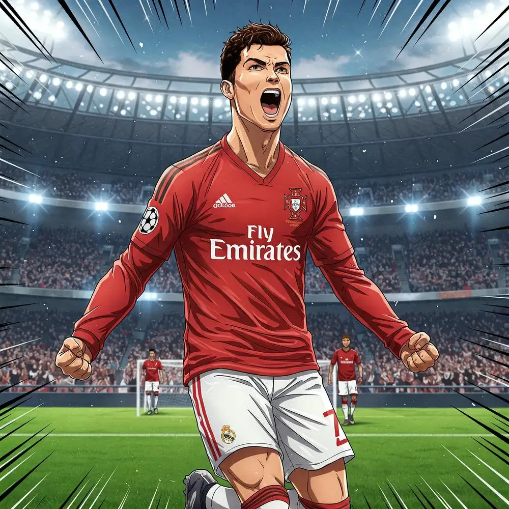 ảnh anime ronaldo đáng yêu 