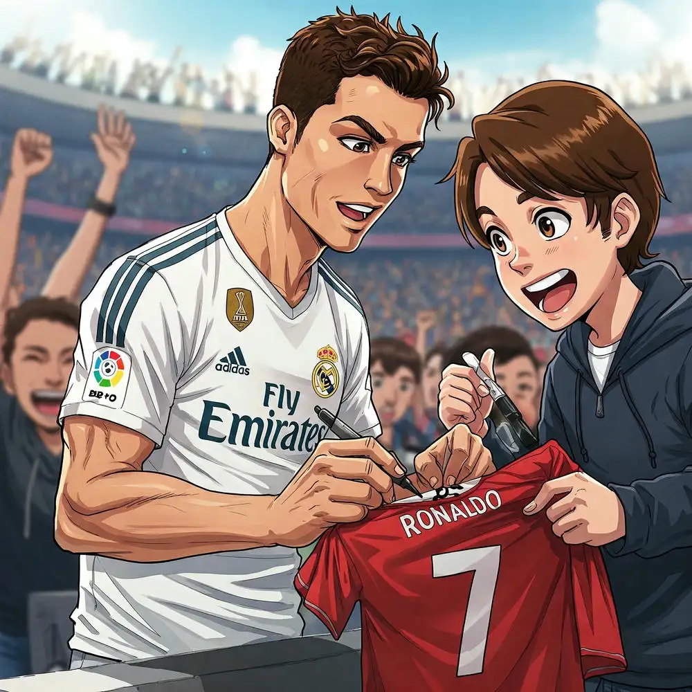 ronaldo anime phiên bản đặc biệt 