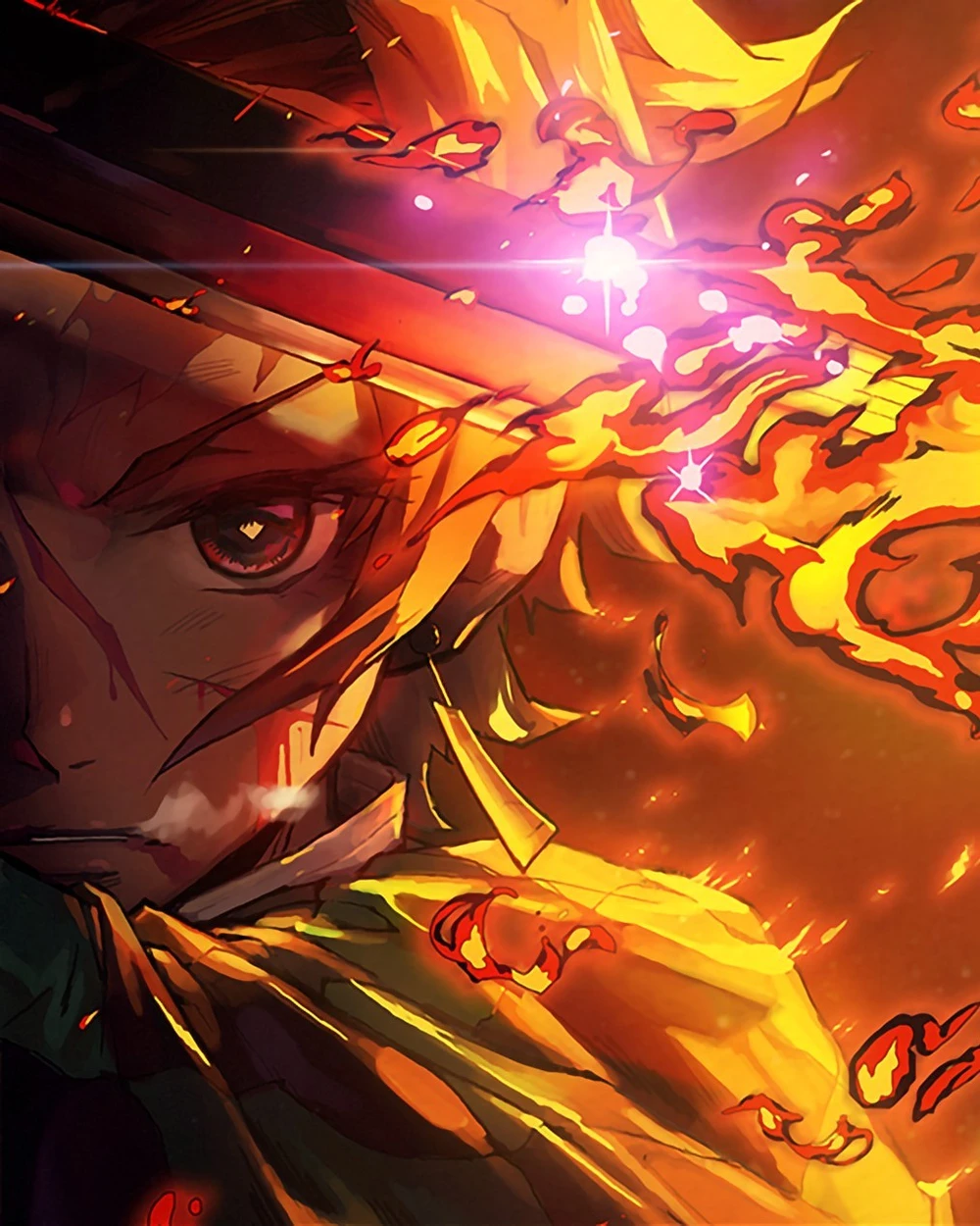 ảnh tanjiro giận 